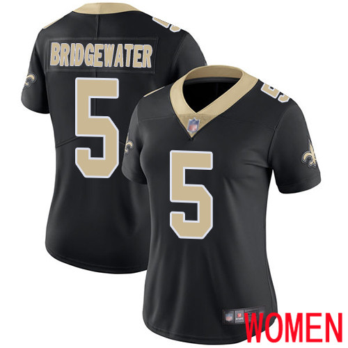 New Orleans Saints Limited Black Women Teddy Bridgewater Home Jersey NFL Football #5 Vapor Untouchable Jersey